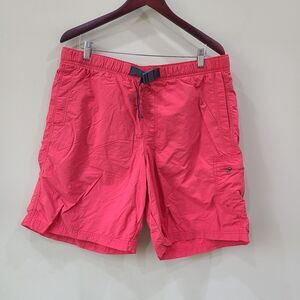 Columbia Mens Omni-Shade Swim Trucks Large Red Lined Shorts Water Beach